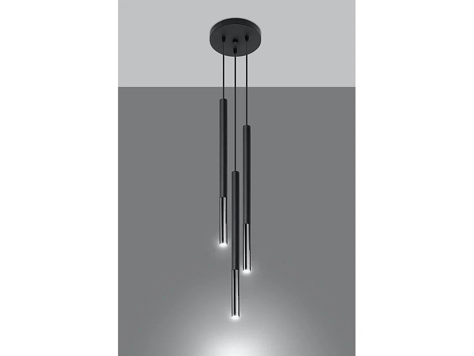 Sollux MOZAICA Suspension Cluster Drop Noir, Chrome G9