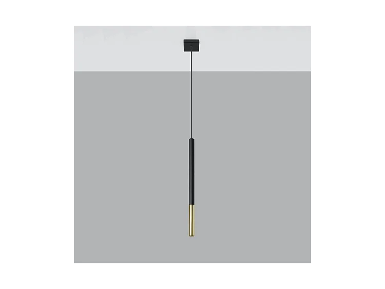 Sollux MOZAICA Suspension Slim 8cm Noir, Or G9
