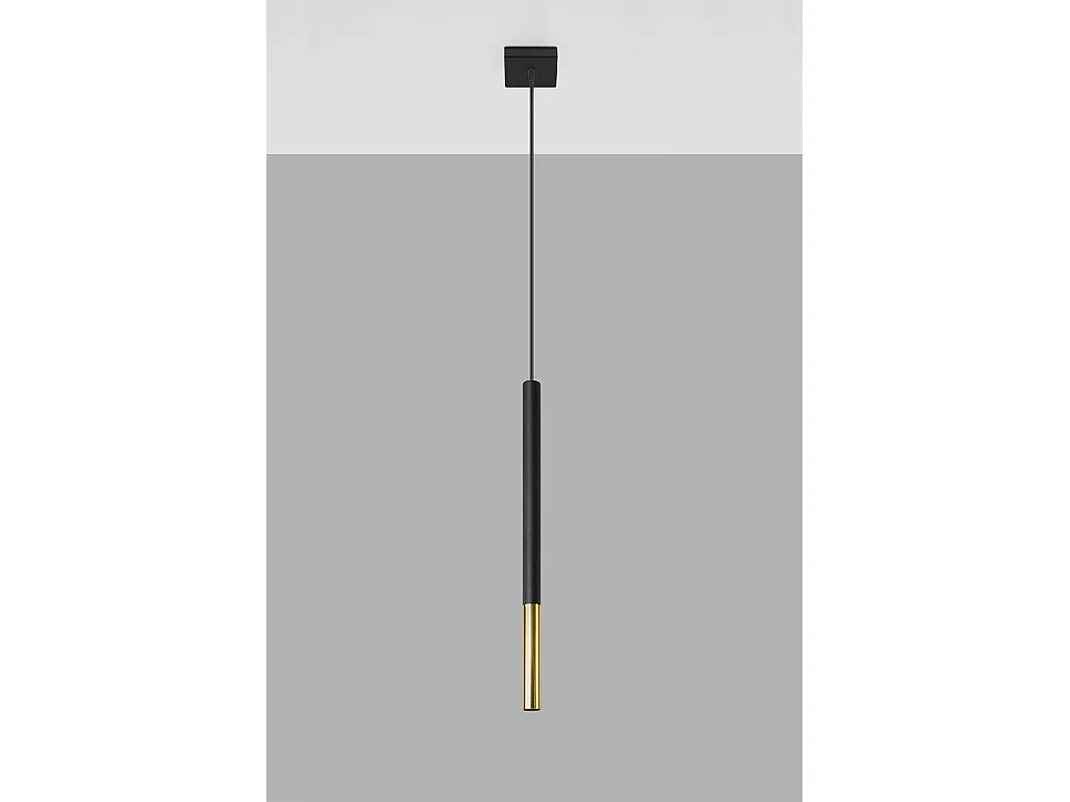 Sollux MOZAICA Suspension Slim 8cm Noir, Or G9