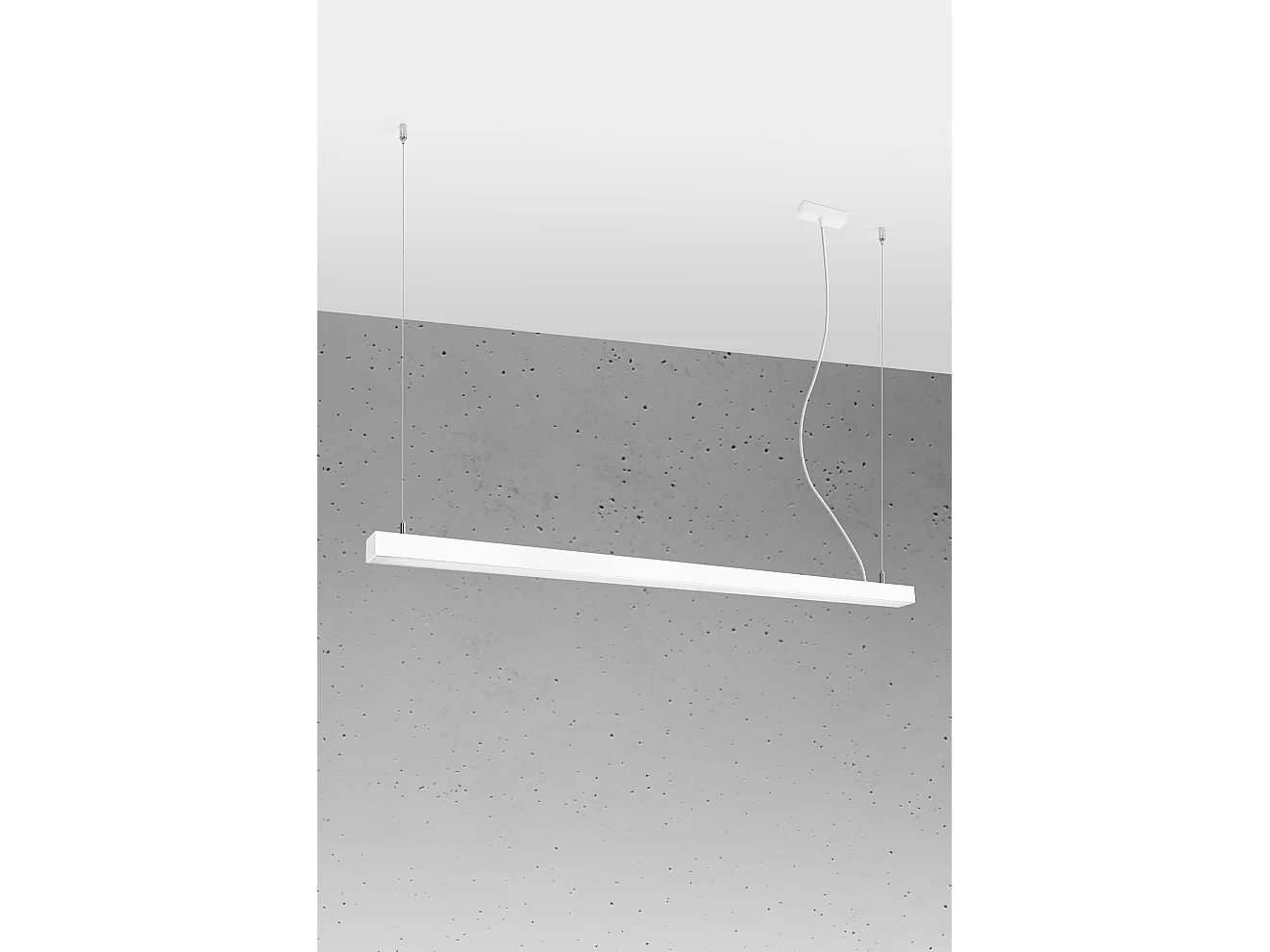 Integrierte LED 145cm Linear Straight Bar Pendelleuchte Weiß 3000K Lampada a sospensione lineare a barra diritta a LED integrata da 145 cm bianca 3000K