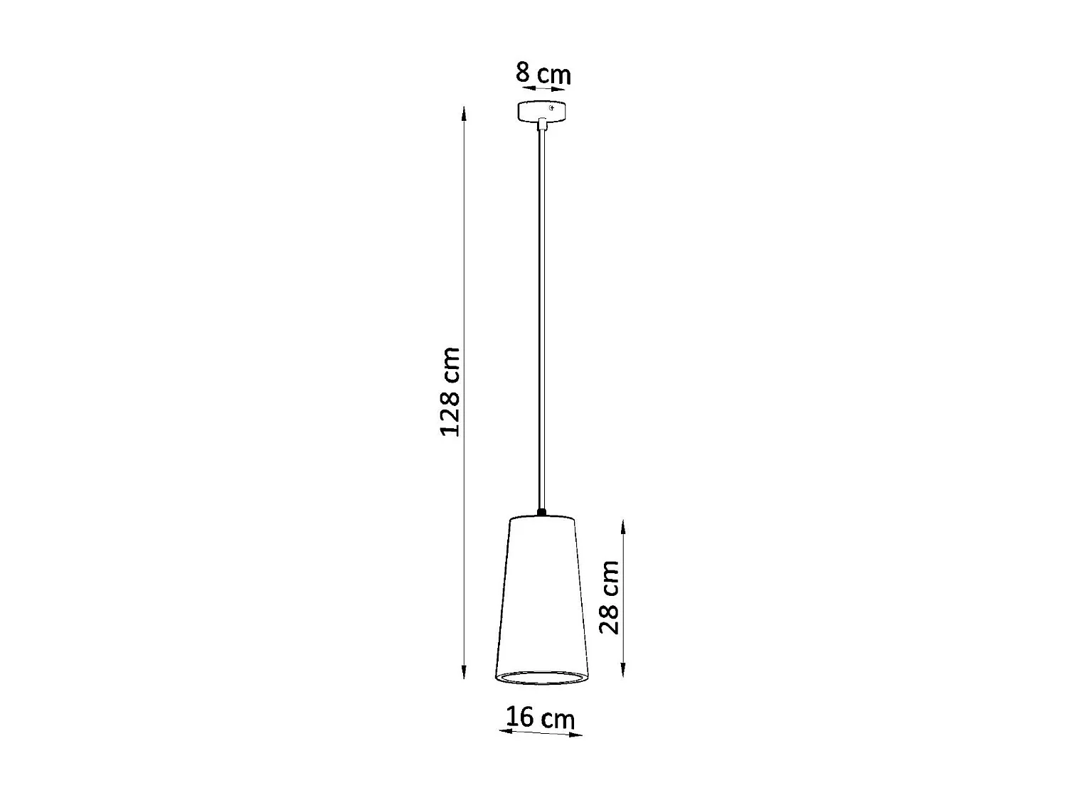 Hanglampen Gulcan Modern Van  - 1 Lichtbronnen - L.16 X H.128 Cm - Wit