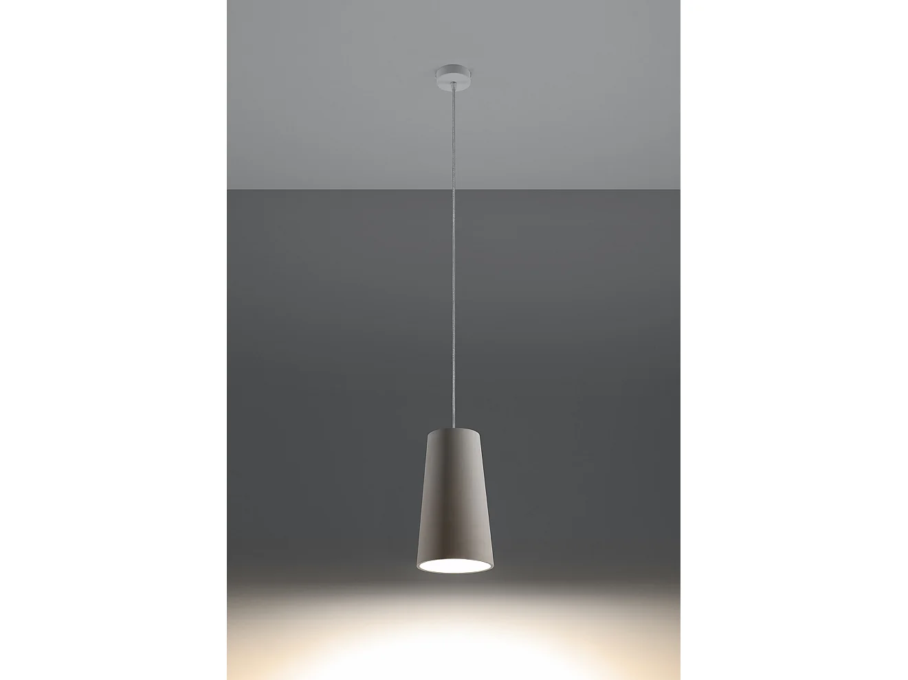 Sollux GULCAN Suspension Dome Céramique Blanc E27