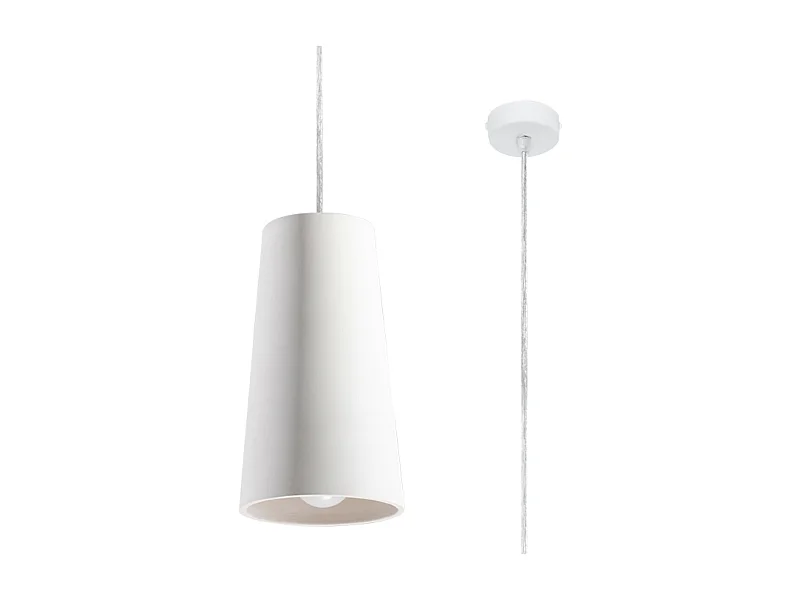Sollux GULCAN Suspension Dome Céramique Blanc E27