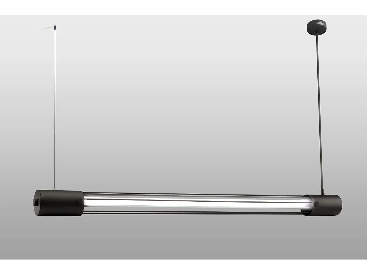 Straight Linear Pendelleuchte Black T8 Gerade lineare Pendelleuchte Schwarz T8