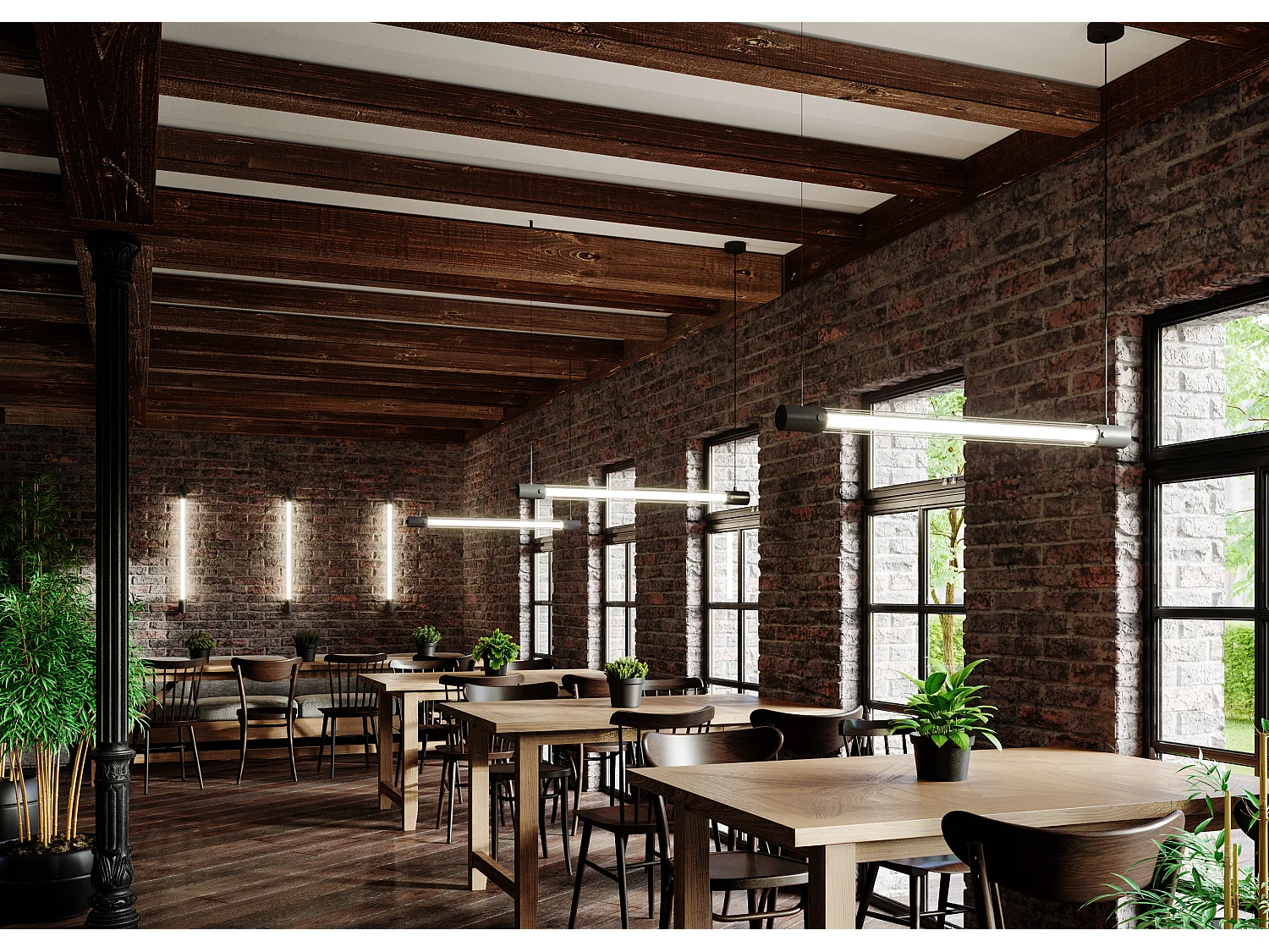 Sollux VALO Suspension Linéaire Droite Noir T8