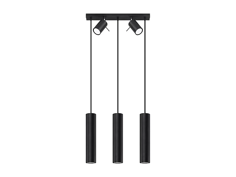 Sollux Ring Bar-Anhänger-Deckenleuchte Schwarz