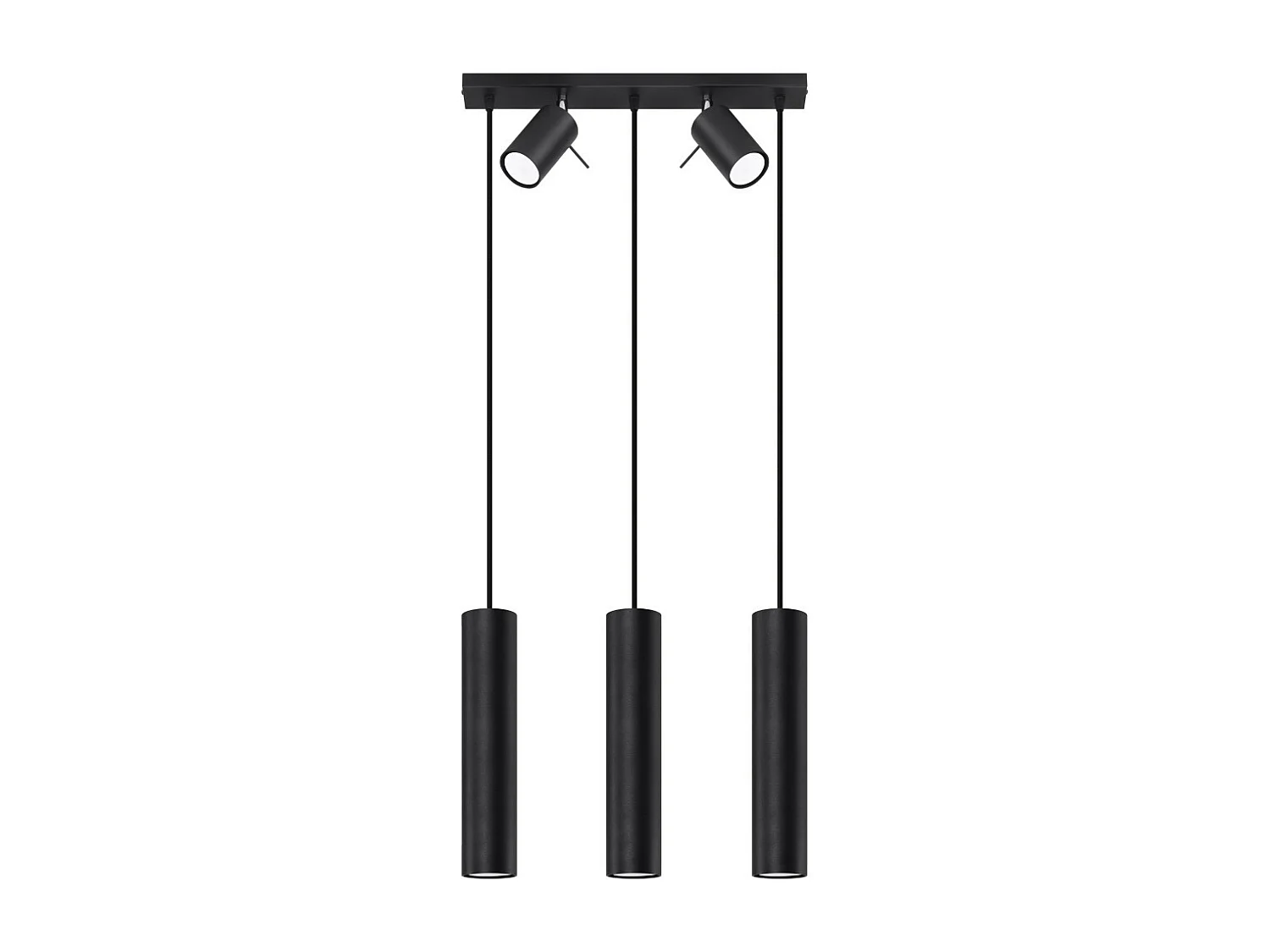 Sollux Ring Plafonnier Suspension Bar Noir