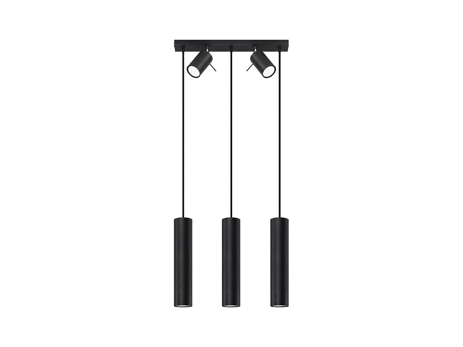 Sollux Ring Plafonnier Suspension Bar Noir