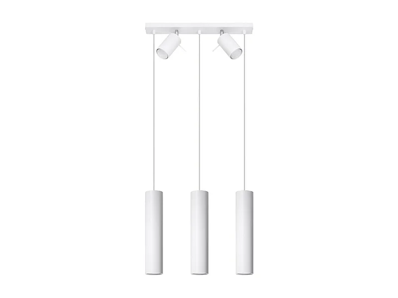 Sollux Ring Bar-Hänge-Deckenleuchte weiß