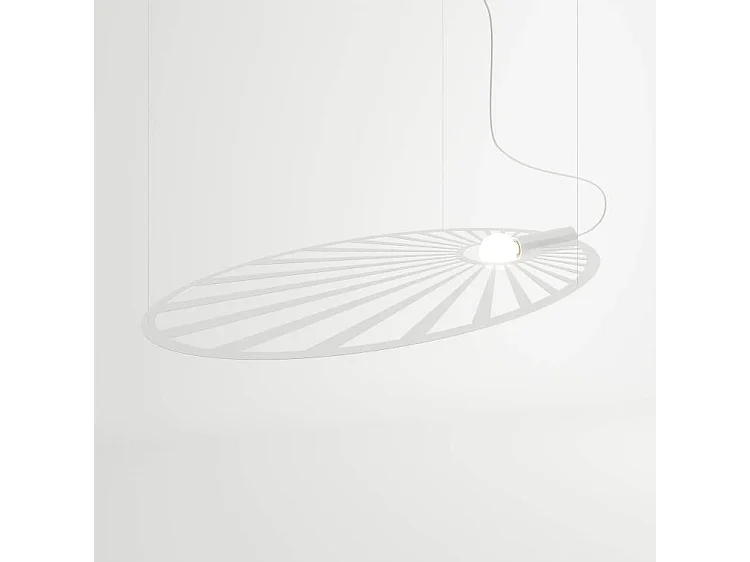 Caged & Wire Frame Pendelleuchte Weiß E27 Lampada a sospensione a gabbia e filo metallico bianca E27