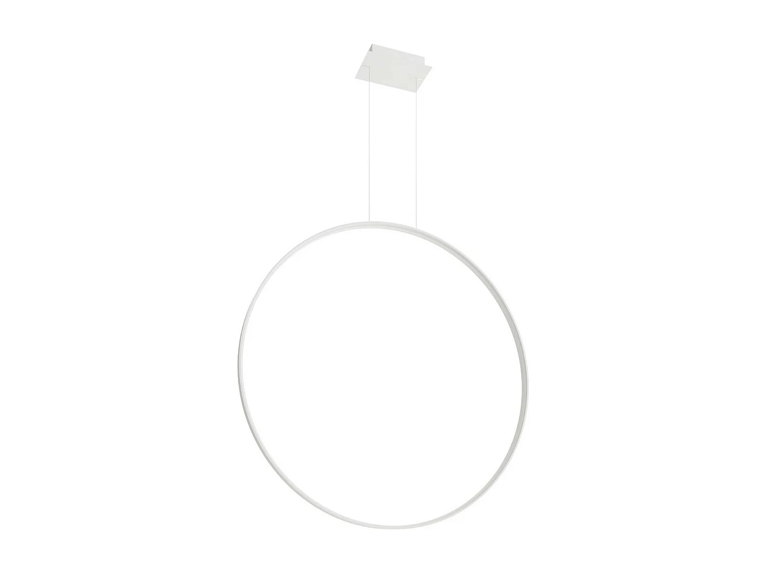 Sollux lichting Rio Integrierte LED-Kreis-Pendel-Deckenleuchte, Weiß, 4000 K, 7820 lm