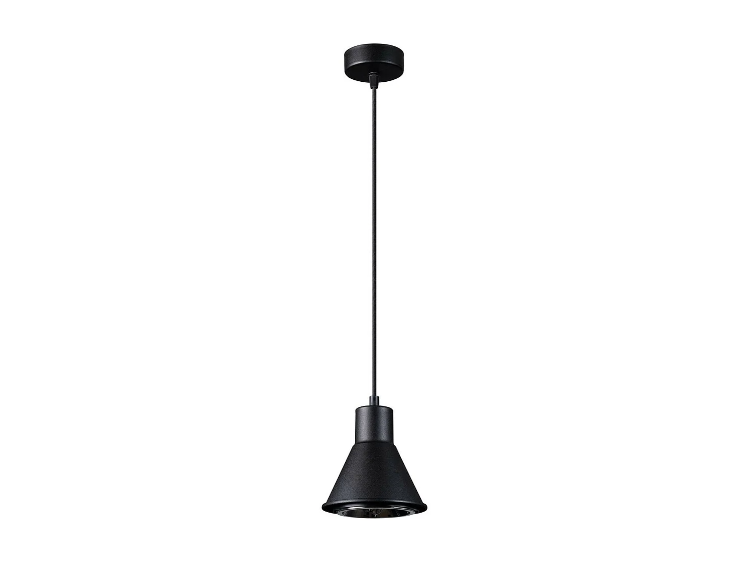 Sollux Lighting Taleja Plafonnier suspendu Dome, noir, 1x ES111