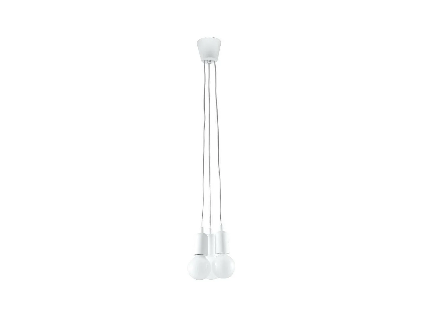 Sollux DIEGO Luminaire suspendu à 3 ampoules au plafond blanc