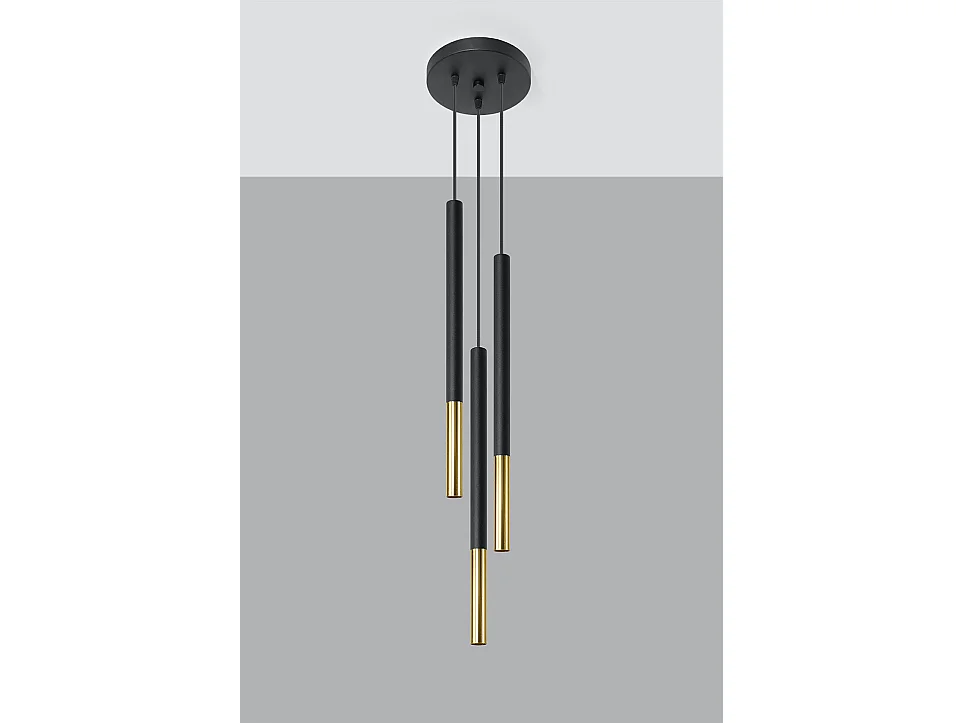 Cluster Drop Pendelleuchte Schwarz, Gold G9 Lampadario a sospensione Cluster Drop Nero, Oro G9