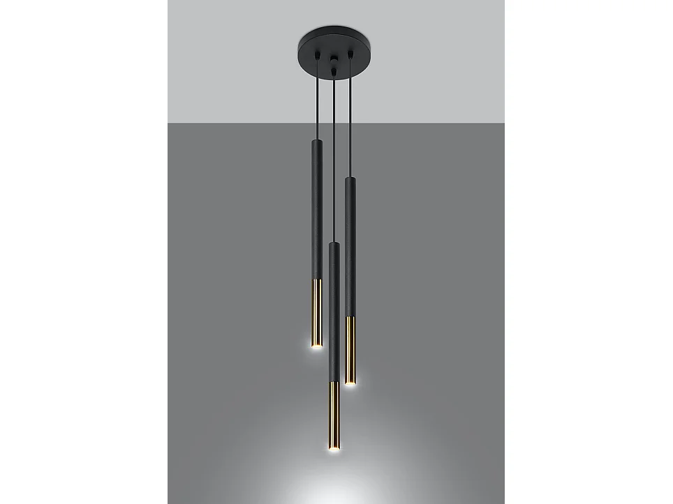 Cluster Drop Pendelleuchte Schwarz, Gold G9 Lampadario a sospensione Cluster Drop Nero, Oro G9