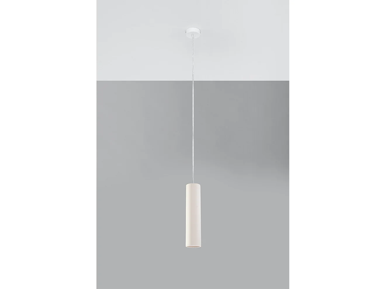 Hanglampen Nancy Modern Van  - 1 Lichtbronnen - L.8 X H.132 Cm - Wit