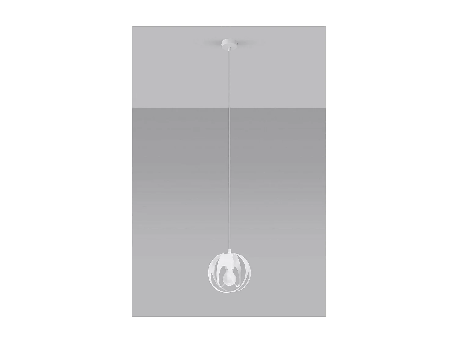 Lampa wisząca TULOS 1 biała