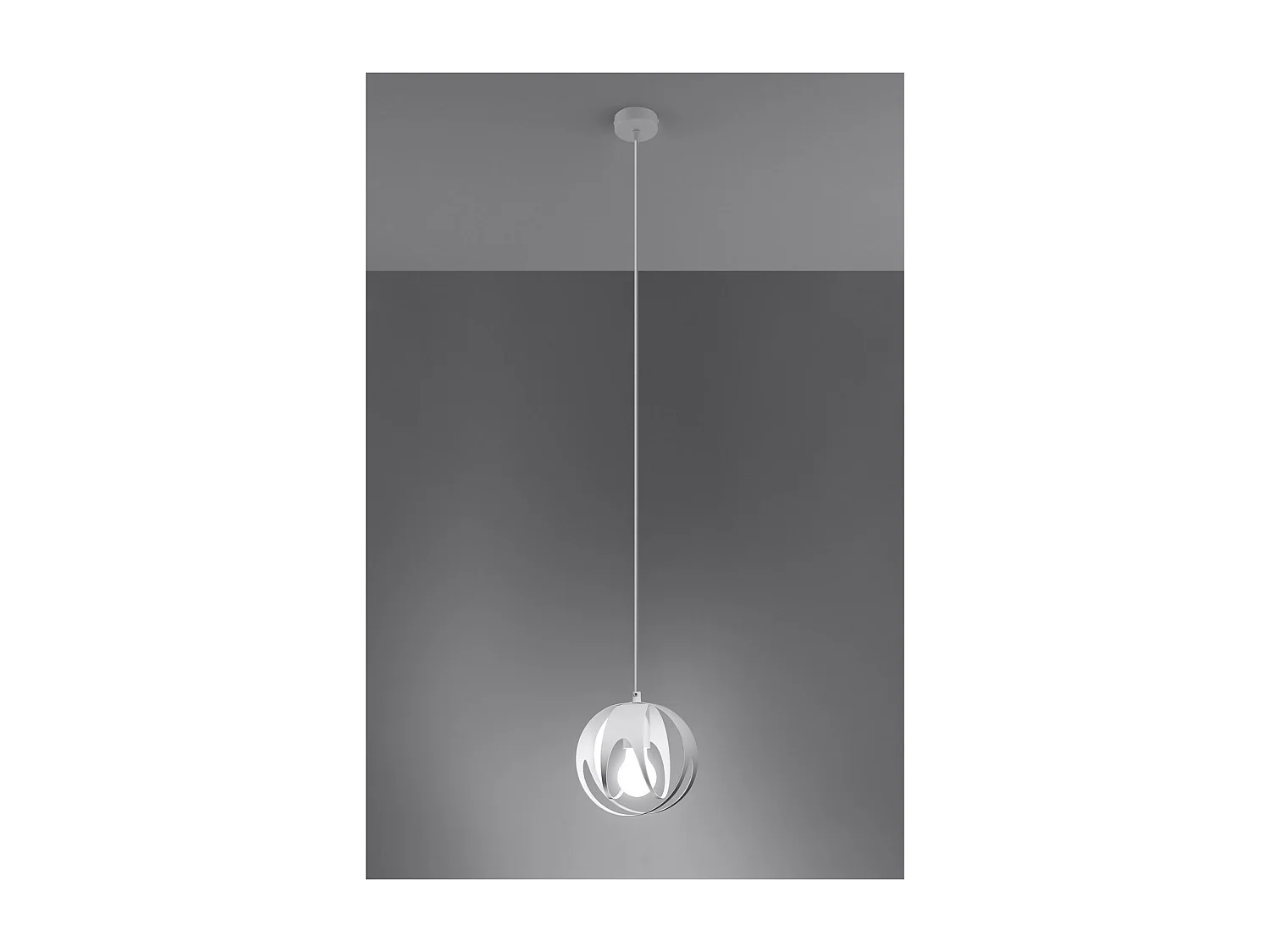 Lampa wisząca TULOS 1 biała