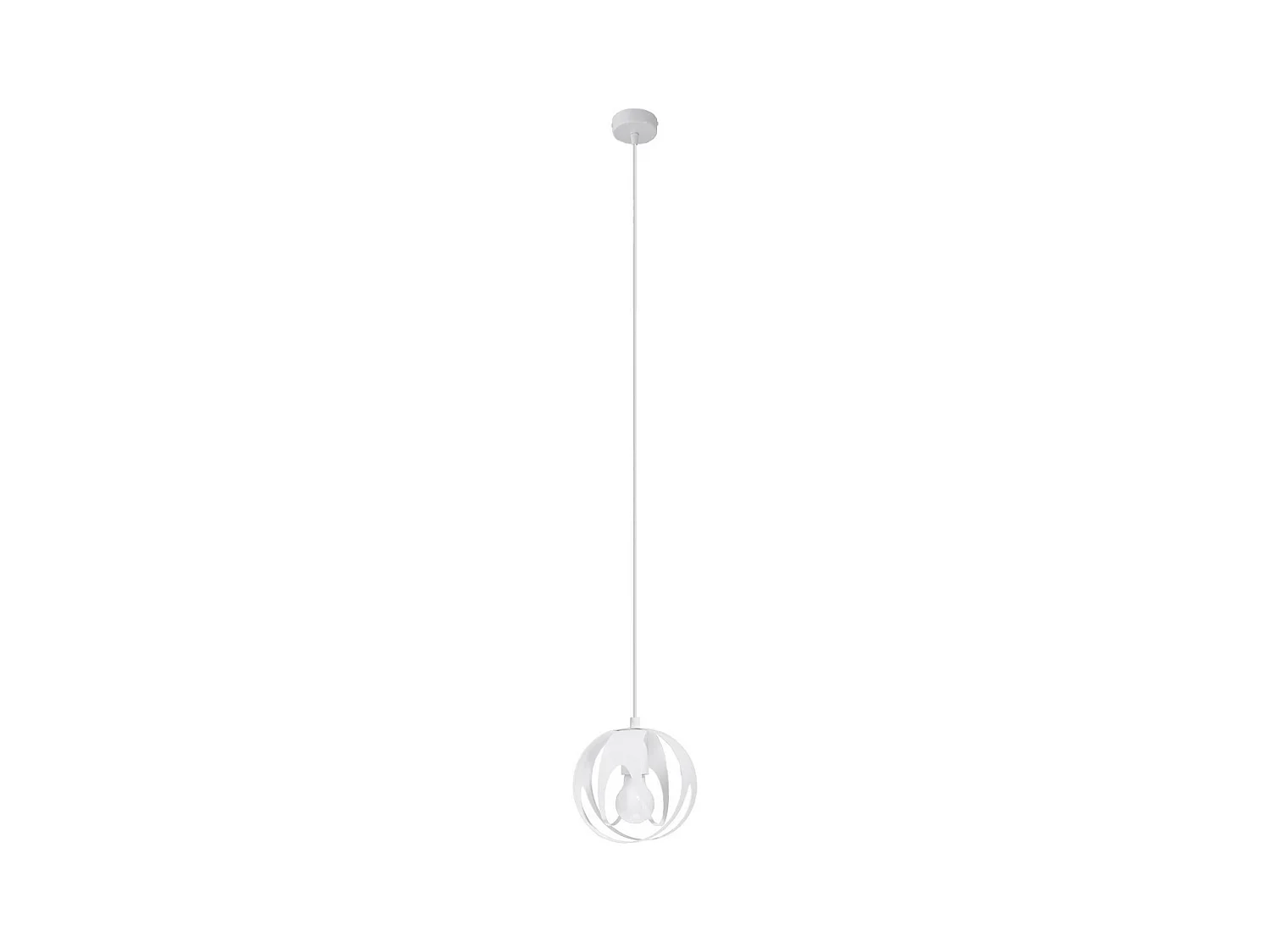 Sollux Lighting Tulos Plafón Colgante Esférico, Blanco, 1x E27