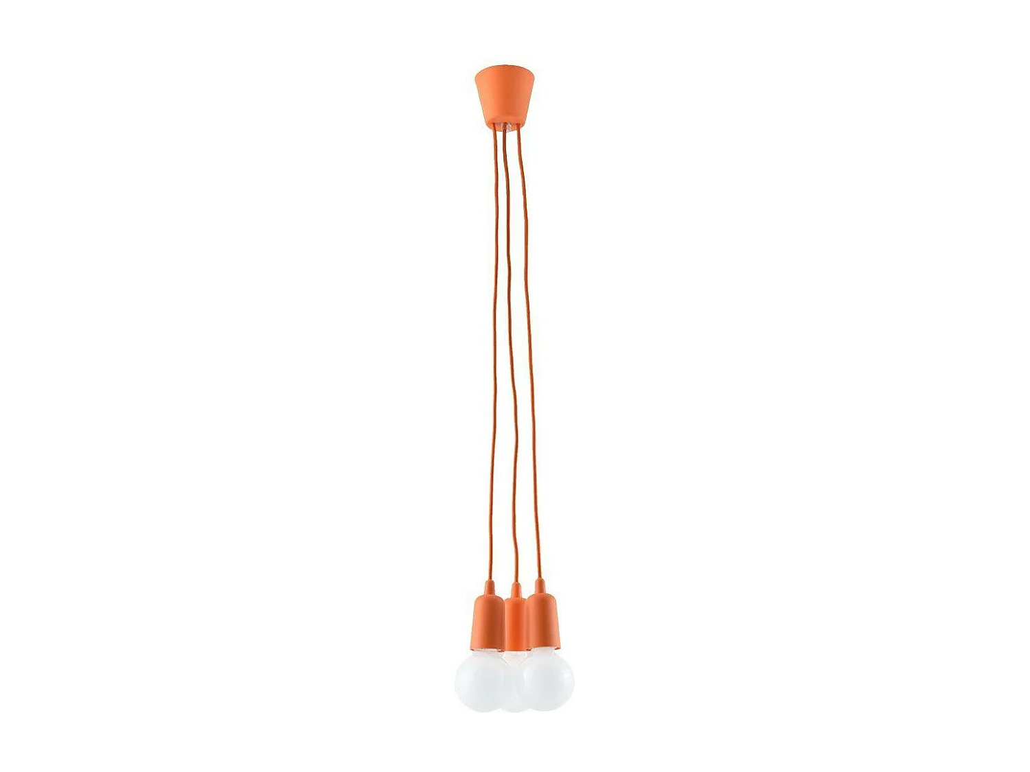 Hanglampen Diego Modern Van  - 3 Lichtbronnen - L.15 X H.90 Cm - Oranje