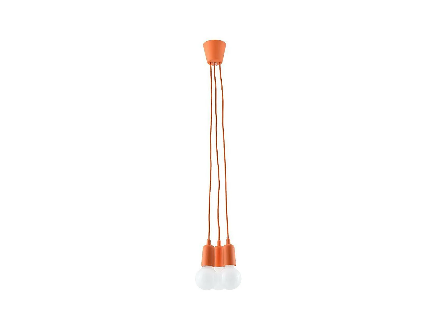 Sollux DIEGO Suspension à 3 ampoules au plafond orange