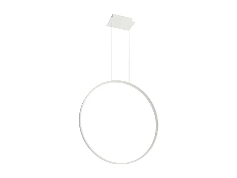 Sollux lichting Rio Integrierte LED-Kreis-Pendel-Deckenleuchte, Weiß, 4000 K, 5520 lm