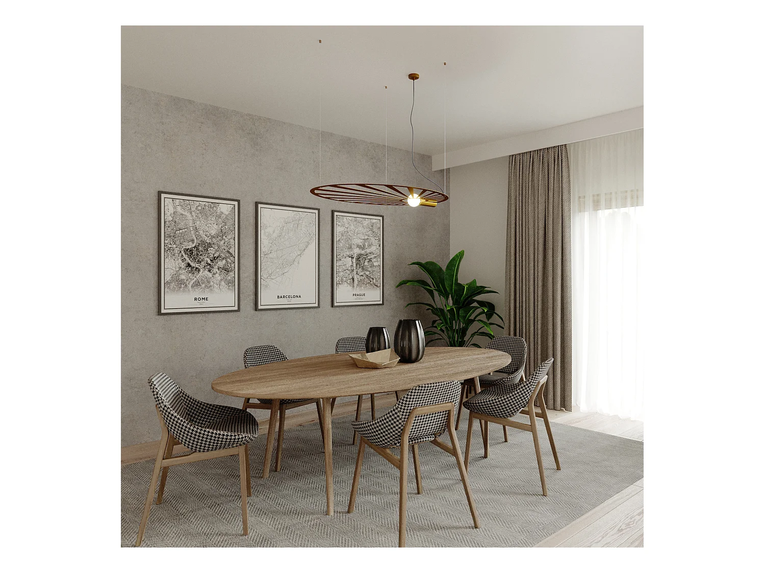 Hanglampen Lehdet Minimalistisch Van  - 1 Lichtbronnen - L.110 X H.150 Cm - Gouden