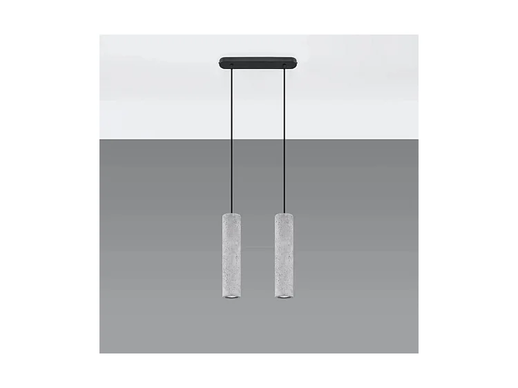 Sollux LUVO Suspension Twin Gris Clair GU10