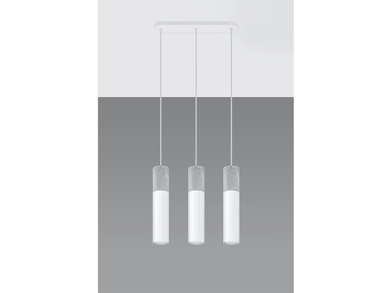 Triple Hanging Pendelleuchte Grey, White GU10 Triple Hanging Pendelleuchte Grau, Weiß GU10