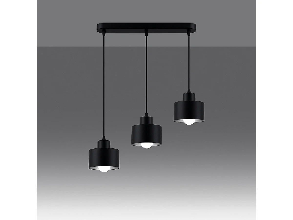 Sollux Savar Plafonnier Suspension Bar Noir