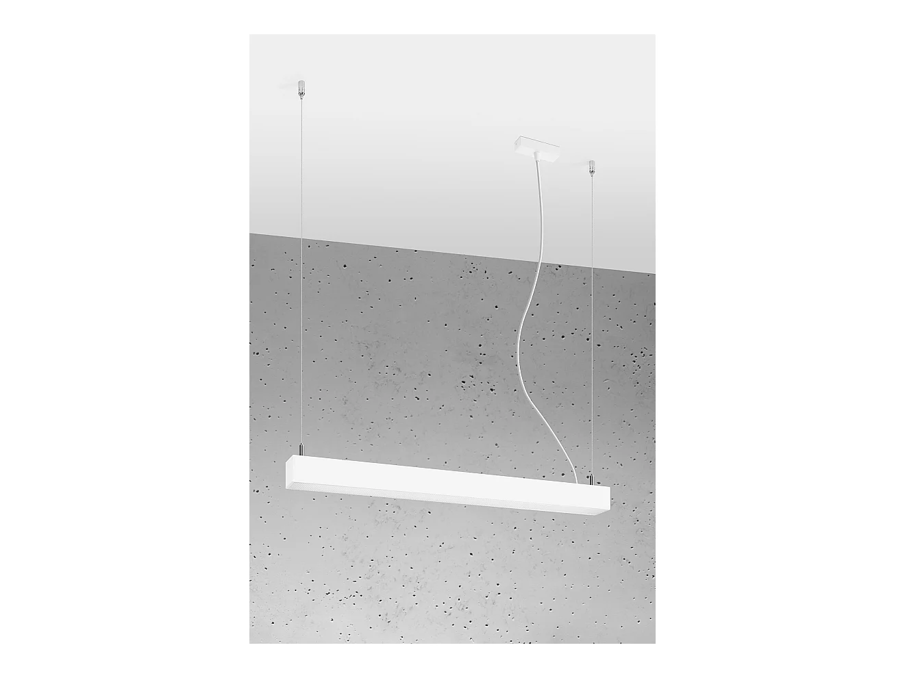 Sollux PINNE Luminaire suspendu linéaire linéaire à LED 65cm Blanc 4000K
