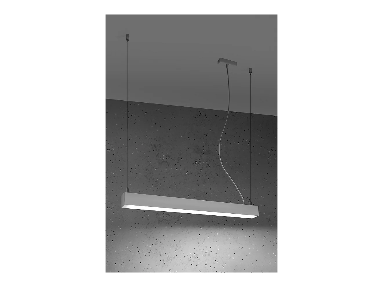 Sollux PINNE Luminaire suspendu linéaire linéaire à LED 65cm Blanc 4000K