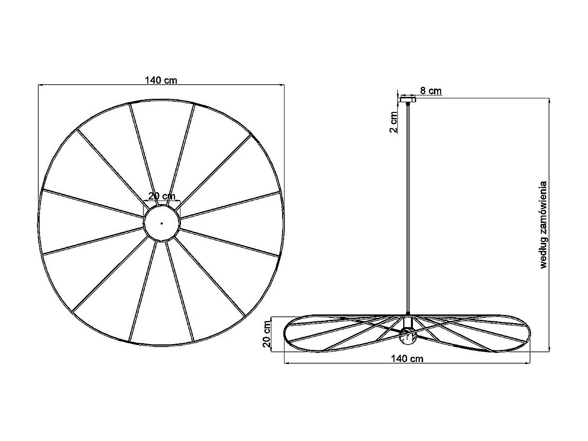 Sollux Eskola Plafoniera a sospensione con struttura in filo nero