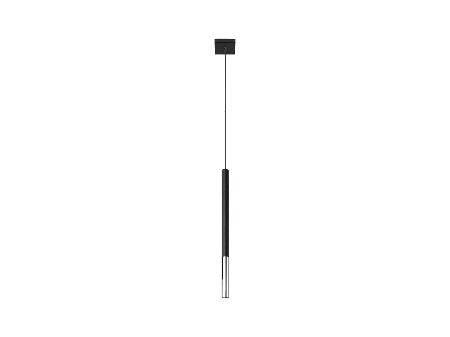 Sollux MOZAICA Suspension Slim 8cm Noir, Chrome G9