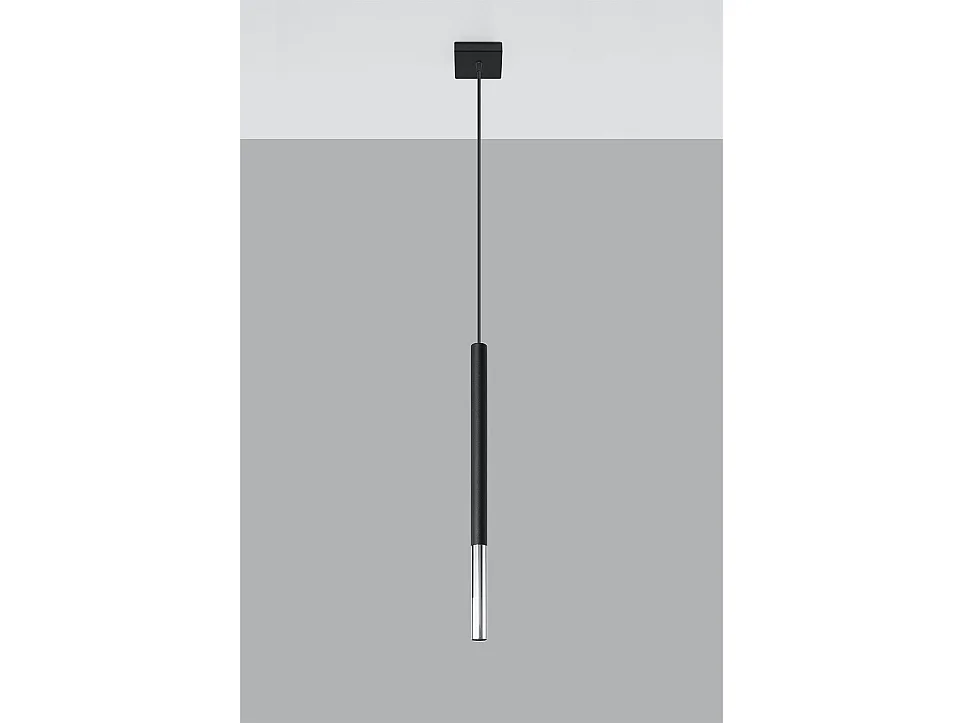 Sollux MOZAICA Suspension Slim 8cm Noir, Chrome G9