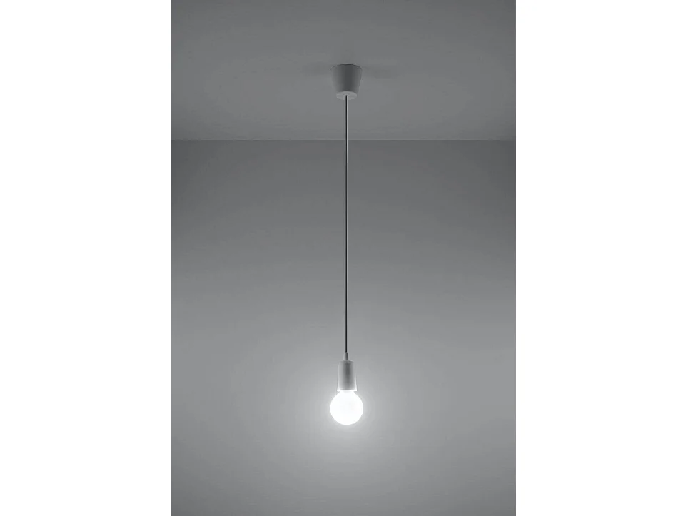 Hanglampen Diego Modern Van  - 1 Lichtbronnen - L.9 X H.90 Cm - Wit