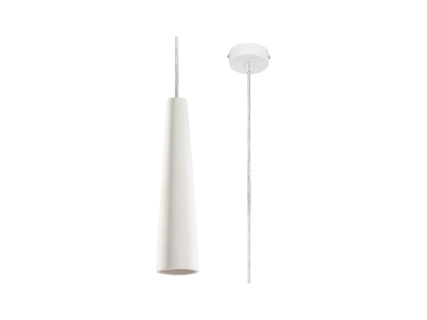 Sollux ELECTRA Suspension Slim Céramique Blanche GU10