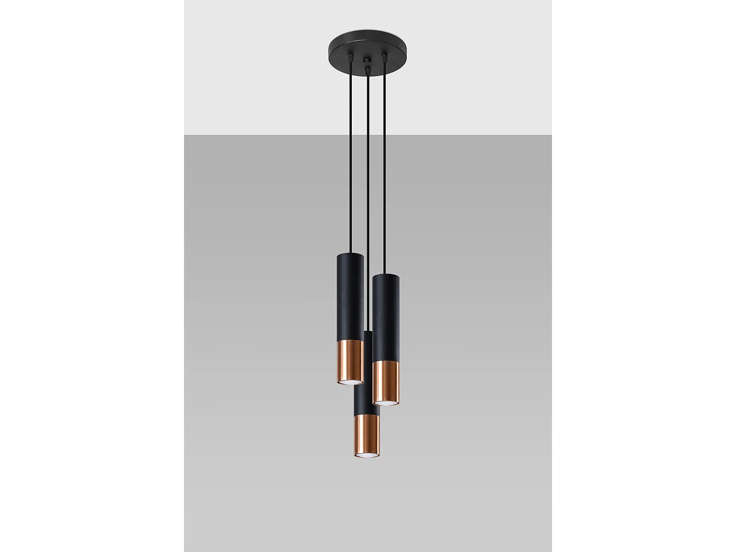 Sollux LOOPEZ Cluster Drop Noir, Cuivre GU10