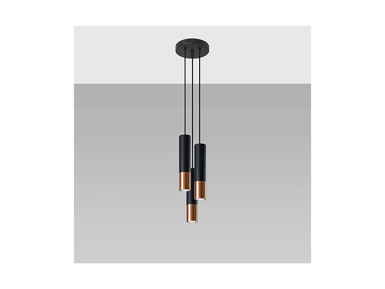 Sollux LOOPEZ Cluster Drop Noir, Cuivre GU10