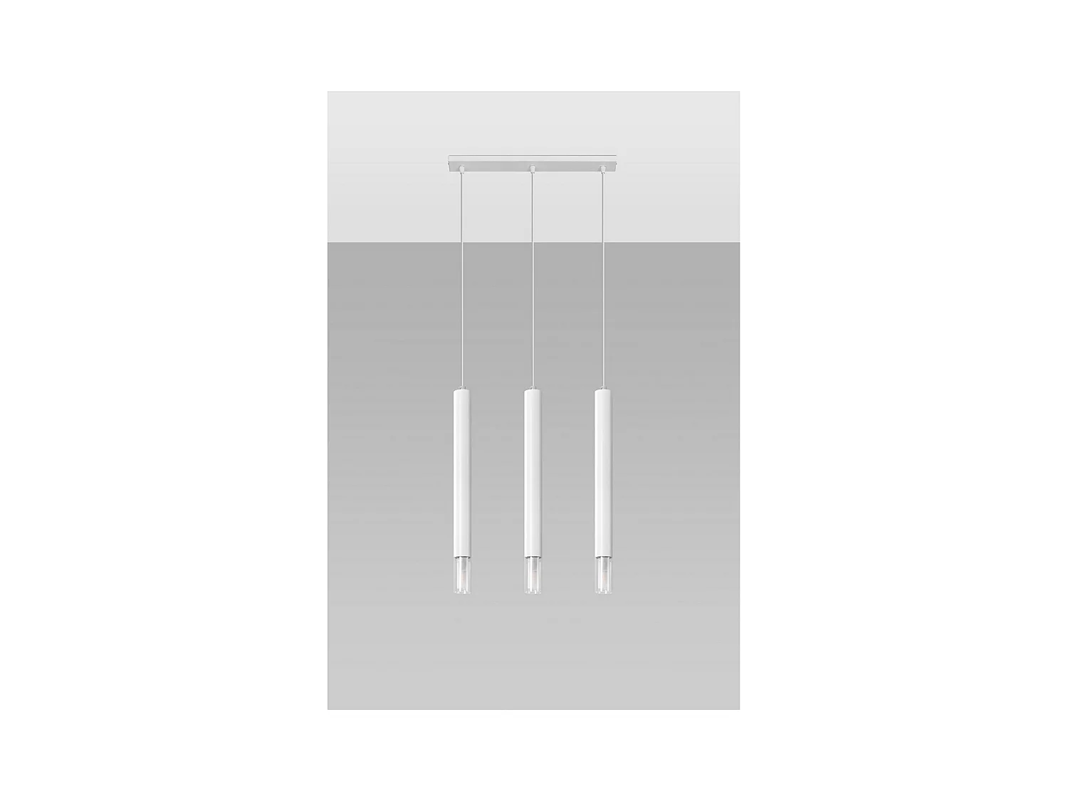 Sollux Lighting Wezyr Plafonnier Suspension Bar, Blanc, 3x G9