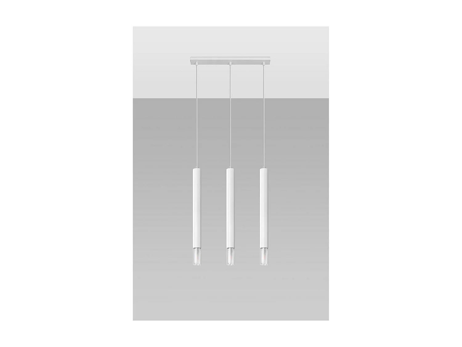 Sollux Lighting Wezyr Plafonnier Suspension Bar, Blanc, 3x G9