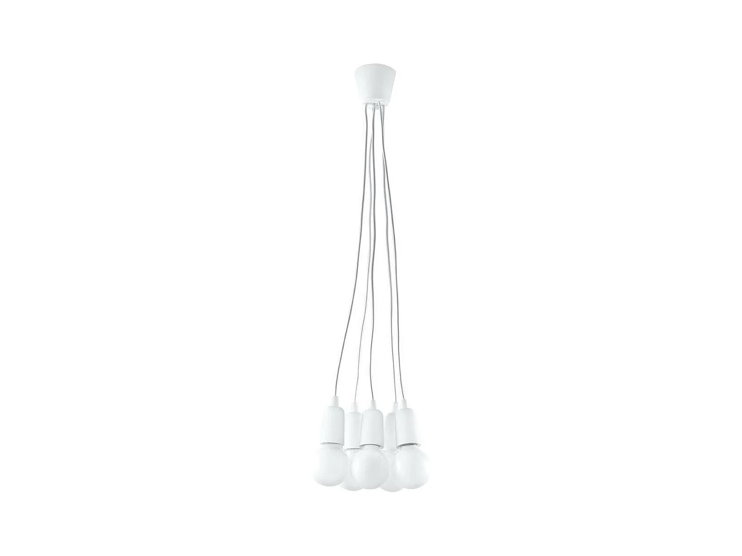 Sollux DIEGO Suspension à 5 ampoules au plafond, blanc