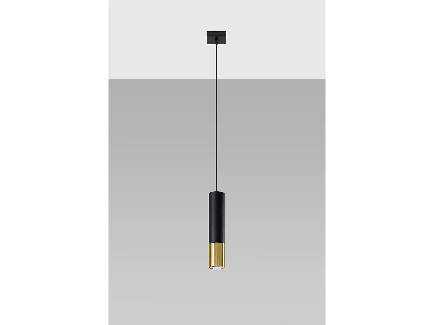 Slim 8cm Pendelleuchte Black, Gold GU10 Slim 8cm Pendelleuchte Schwarz, Gold GU10