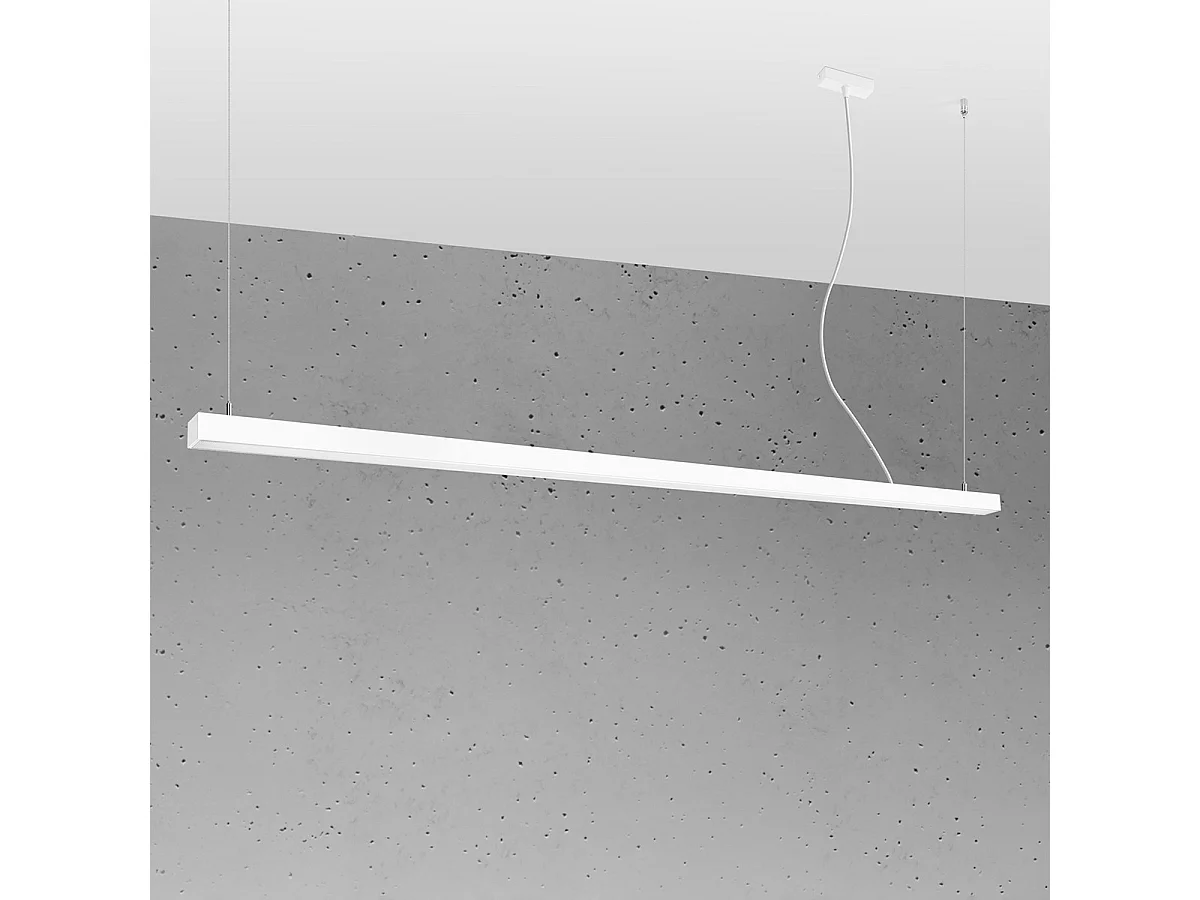 Sollux Pinne Plafonnier Led Suspendu Intégré Blanc
