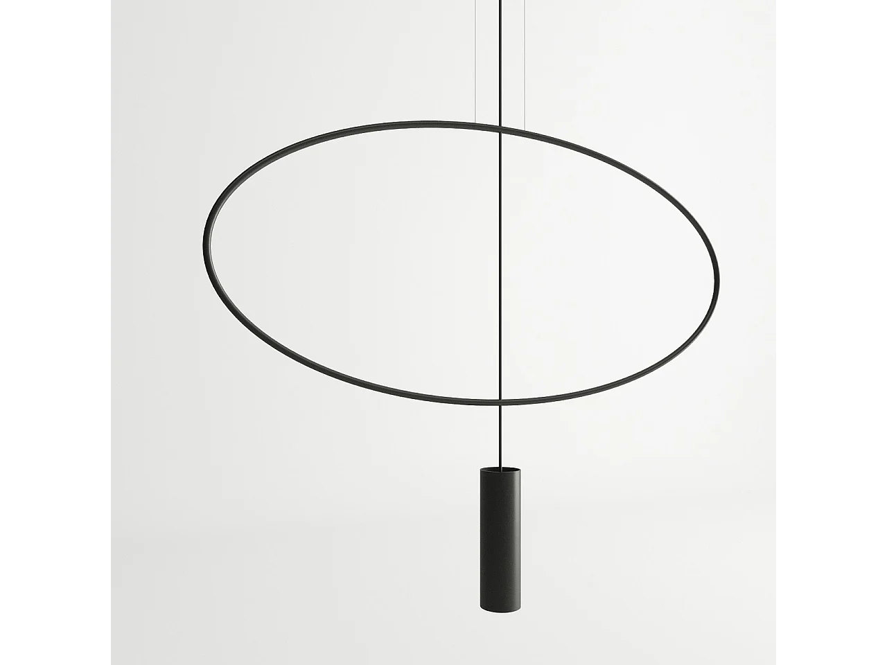 Sollux Lighting Holar Lámpara de techo colgante moderna, negra, 1x GU10