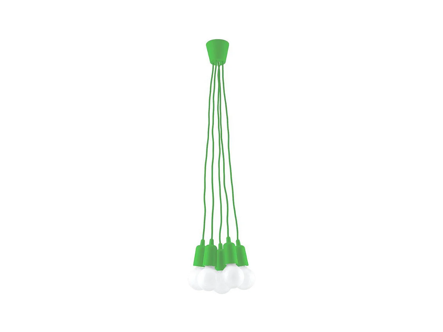 Sollux DIEGO Suspension à 5 ampoules au plafond vert