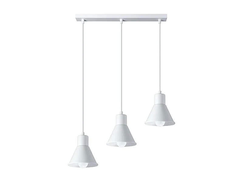 Sollux Lighting Taleja Plafonnier Suspension Bar, Blanc, 3x E27