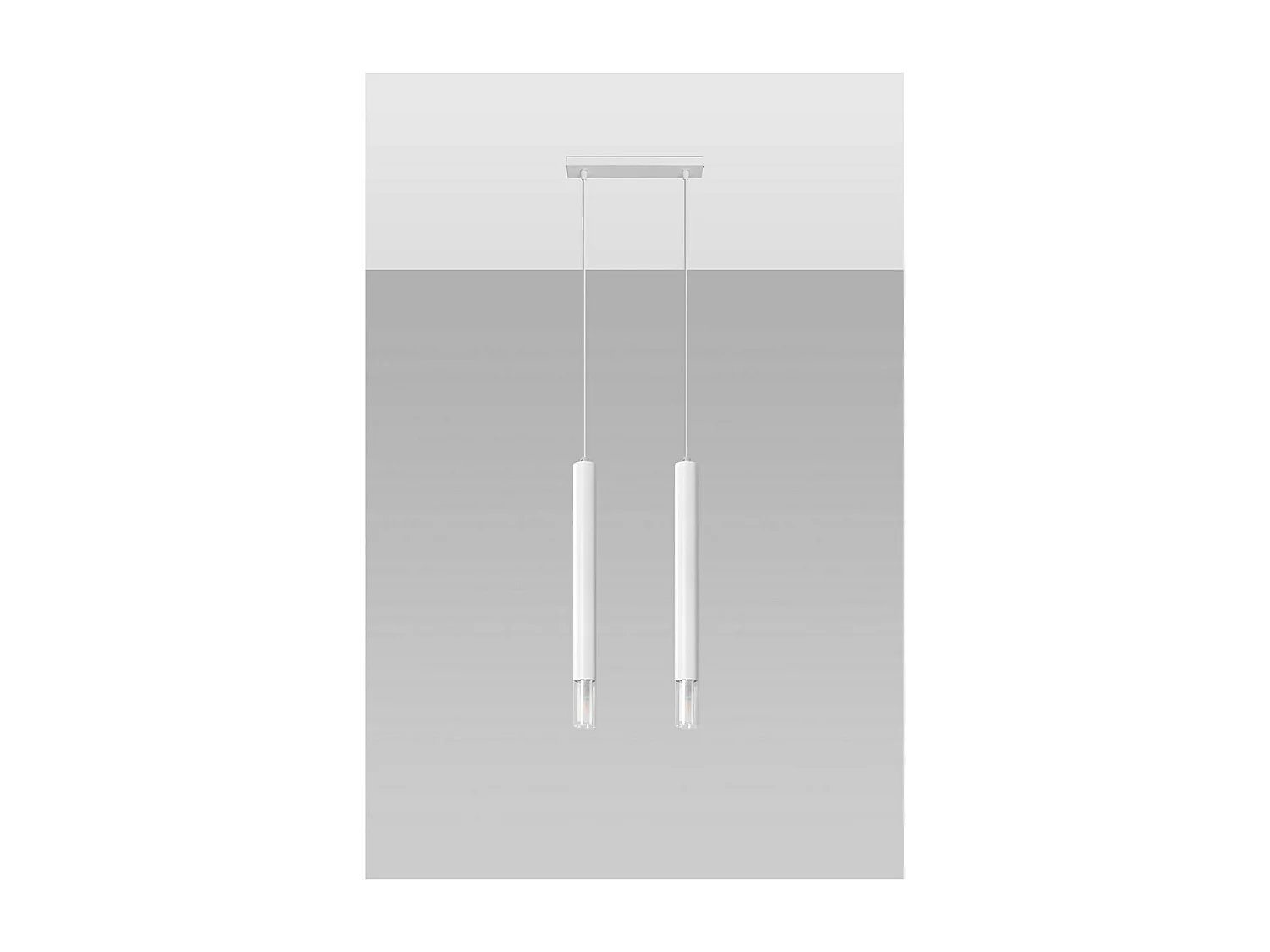 Lampa wisząca WEZYR 2 biała