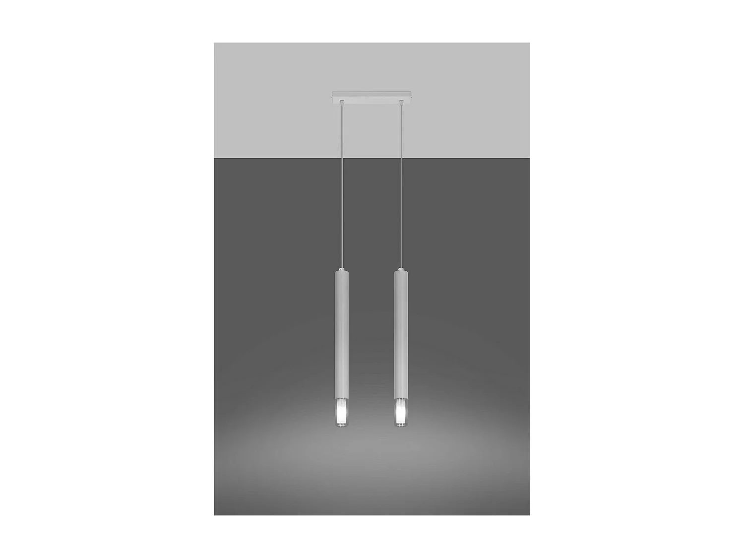 Lampa wisząca WEZYR 2 biała