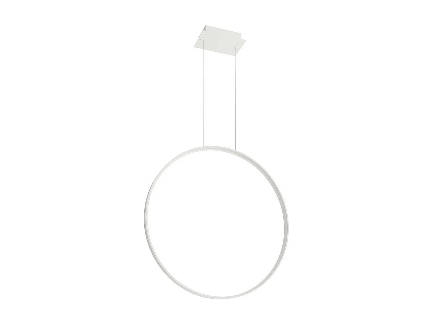 Sollux lichting Rio Integrierte LED-Kreis-Pendel-Deckenleuchte, Weiß, 3000 K, 5520 lm